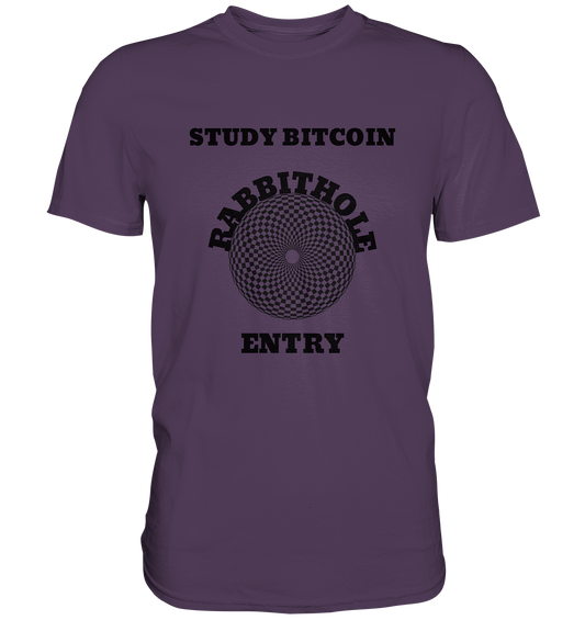 STUDY BITCOIN - RABBITHOLE ENTRY # Ladies Collection 21% Rabatt bis zum Halving 2024   - Premium Shirt