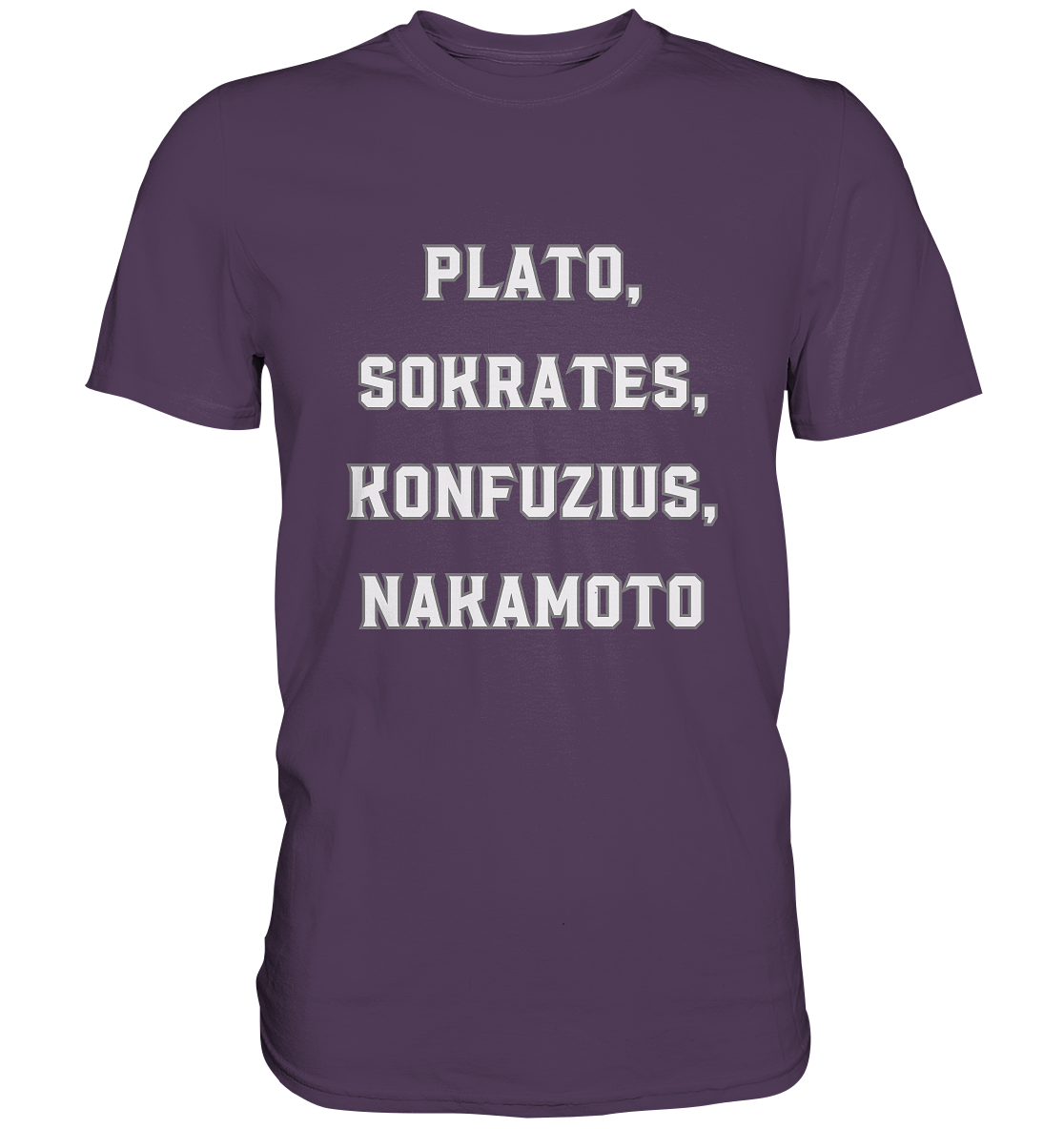 PLATO, SOKRATES, KONFUZIUS, NAKAMOTO - Ladies Collection - Premium Shirt