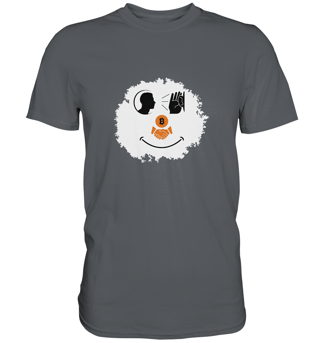 BITCOIN listen to handshake SMILEY - Premium Shirt