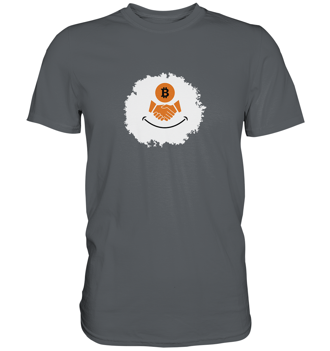 Smiley Bitcoin handshake - (Ladies Collection 21% Rabatt bis zum Halving 2024) - Premium Shirt