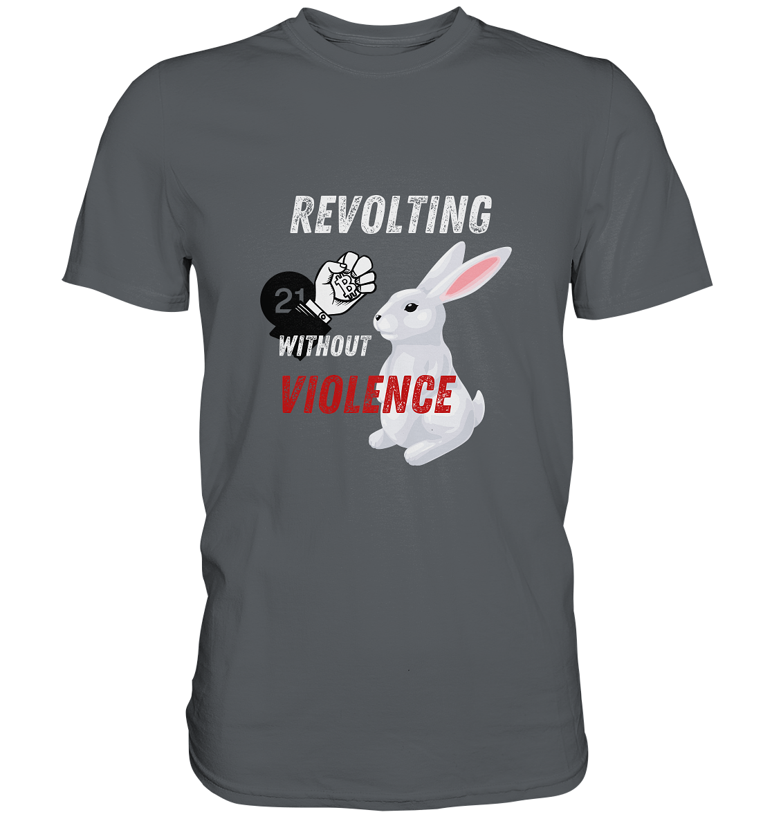 REVOLTING WITHOUT VIOLENCE - LADIES COLLECTION 21% automat. Rabatt bis zum Halving 2024  - Premium Shirt