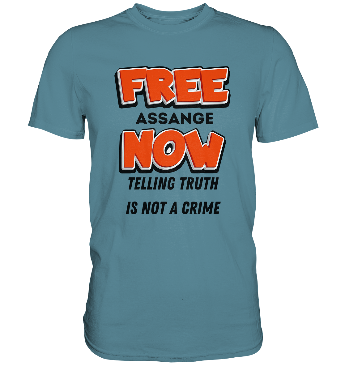 FREE ASSANGE NOW - TELLING TRUTH IS NOT A CRIME - Premium Shirt