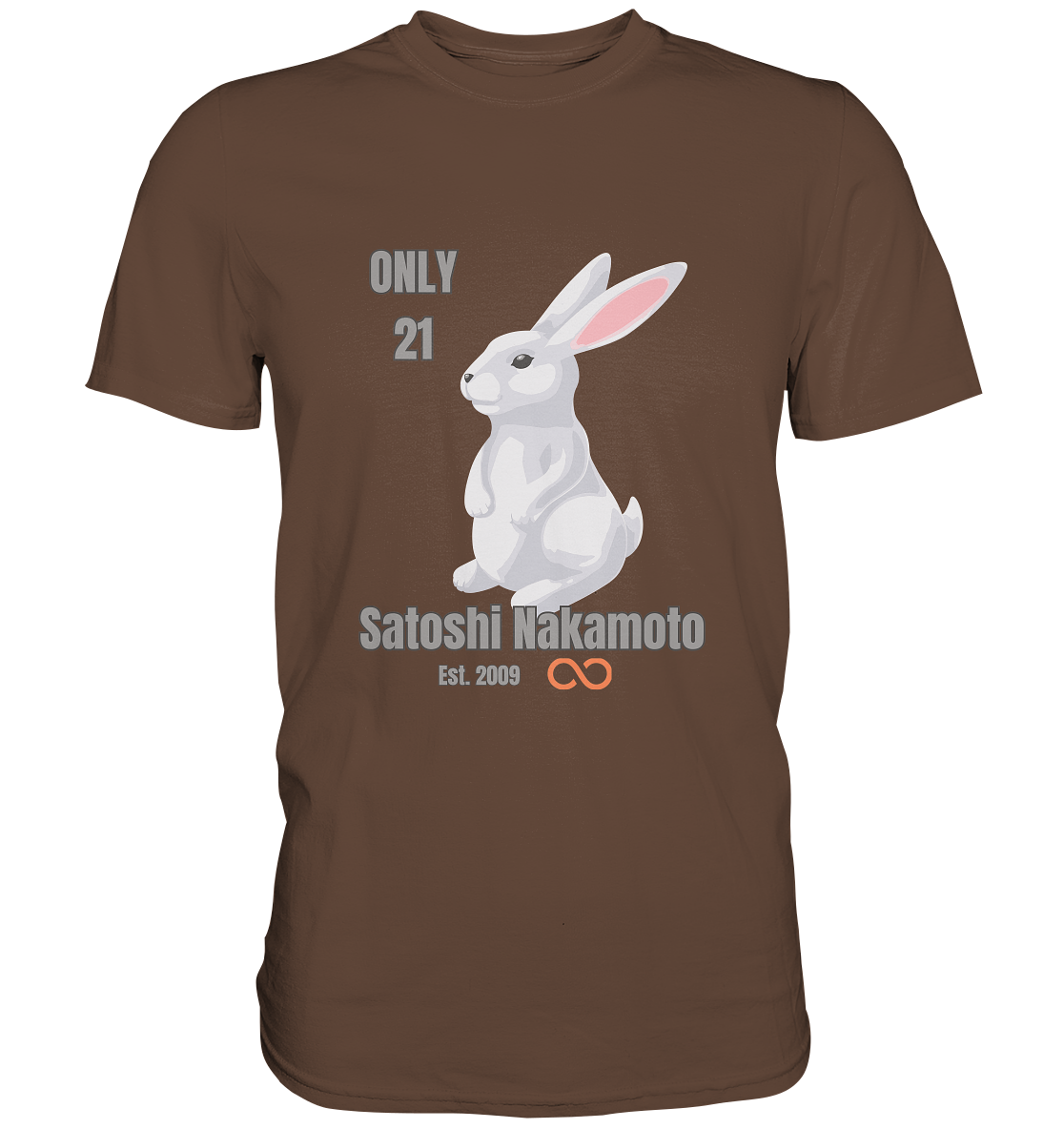 SATOSHI NAKAMOTO Est. 2009 (unendlich) ONLY 21- LADIES COLLECTION 21% automat. Rabatt bis zum Halving 2024  - Premium Shirt