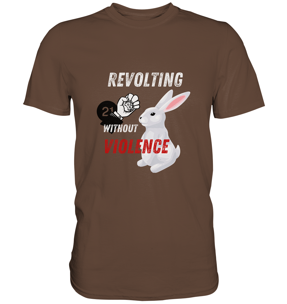 REVOLTING WITHOUT VIOLENCE - LADIES COLLECTION 21% automat. Rabatt bis zum Halving 2024  - Premium Shirt