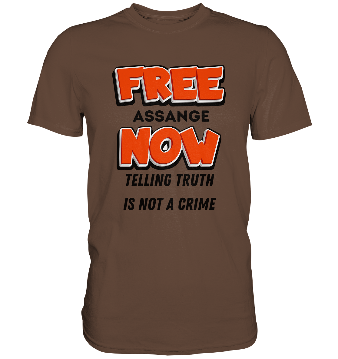 FREE ASSANGE NOW - TELLING TRUTH IS NOT A CRIME - Premium Shirt