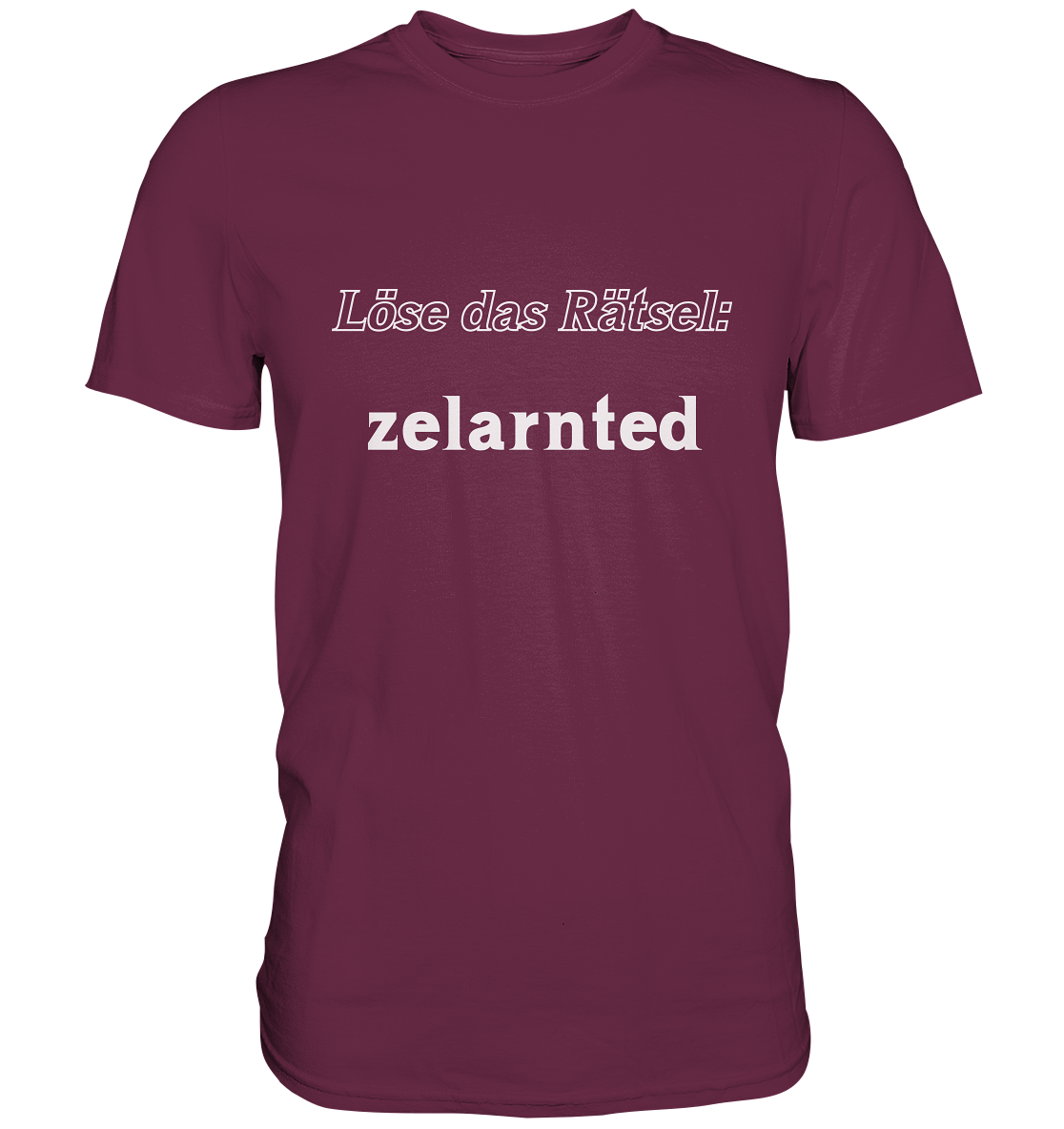 LÖSE DAS RÄTSEL - zelarnted  (Ladies)  - Premium Shirt