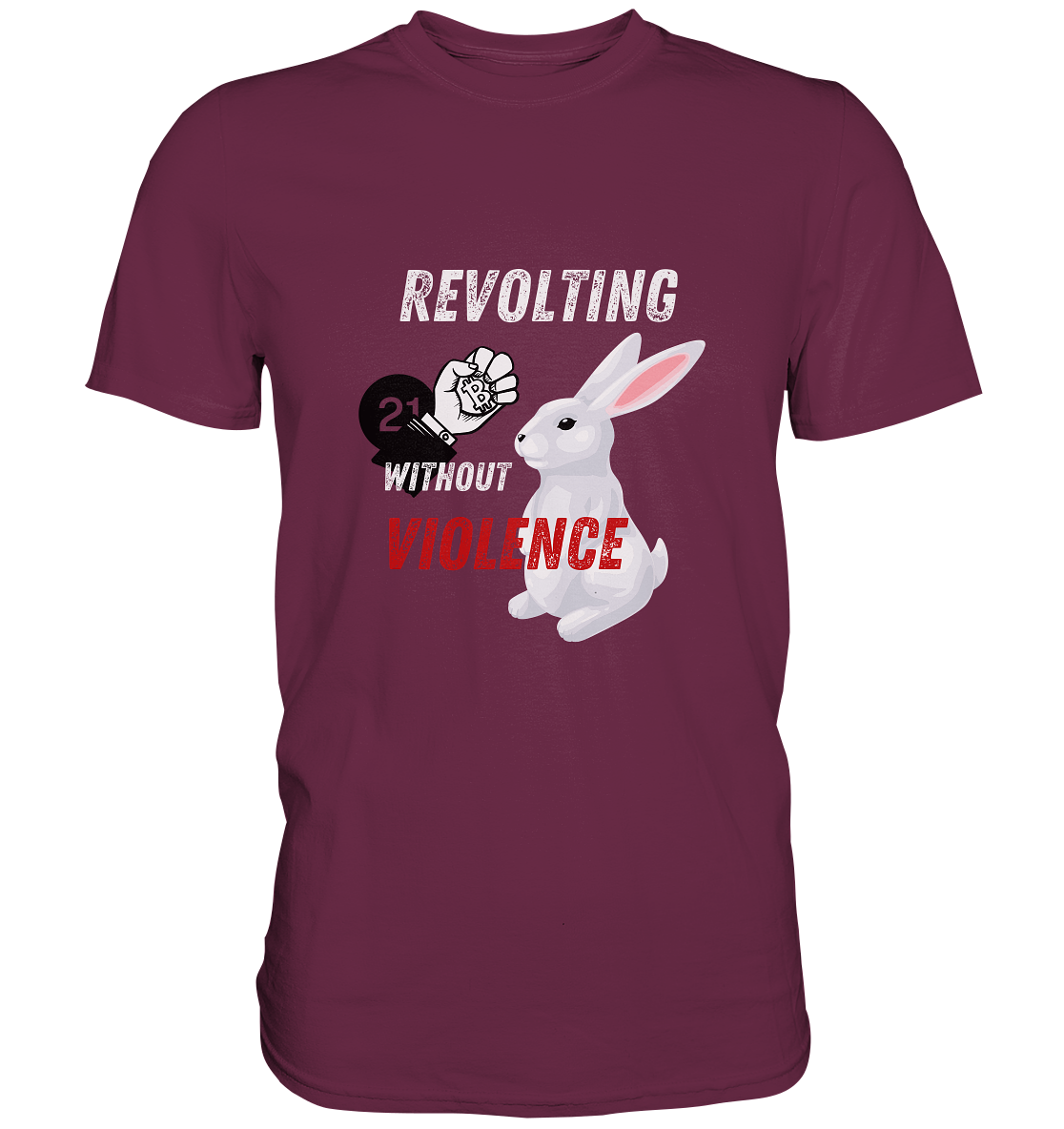 REVOLTING WITHOUT VIOLENCE - LADIES COLLECTION 21% automat. Rabatt bis zum Halving 2024  - Premium Shirt