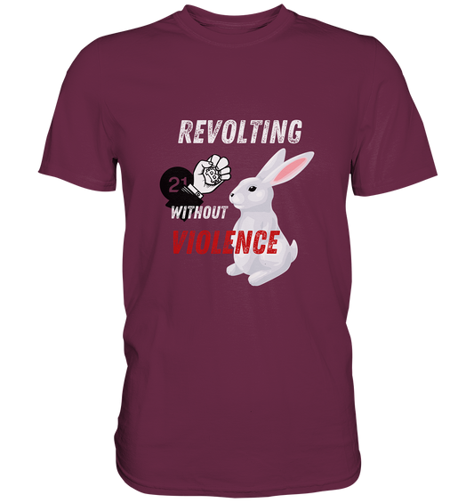 REVOLTING WITHOUT VIOLENCE - LADIES COLLECTION 21% automat. Rabatt bis zum Halving 2024  - Premium Shirt