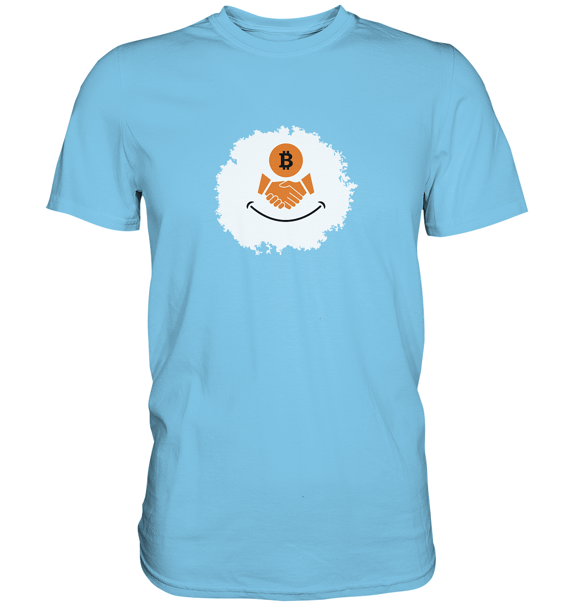 Smiley Bitcoin handshake - (Ladies Collection 21% Rabatt bis zum Halving 2024) - Premium Shirt