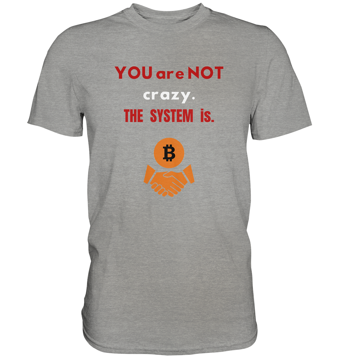 YOU are NOT crazy. THE SYSTEM is. (Ladies Collection 21% Rabatt bis zum Halving 2024) - Premium Shirt