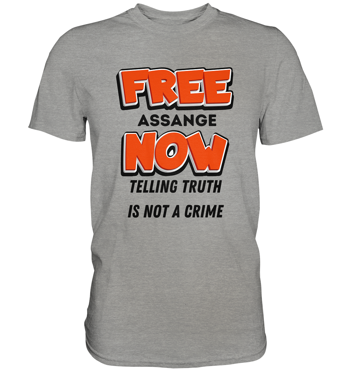 FREE ASSANGE NOW - TELLING TRUTH IS NOT A CRIME - Premium Shirt