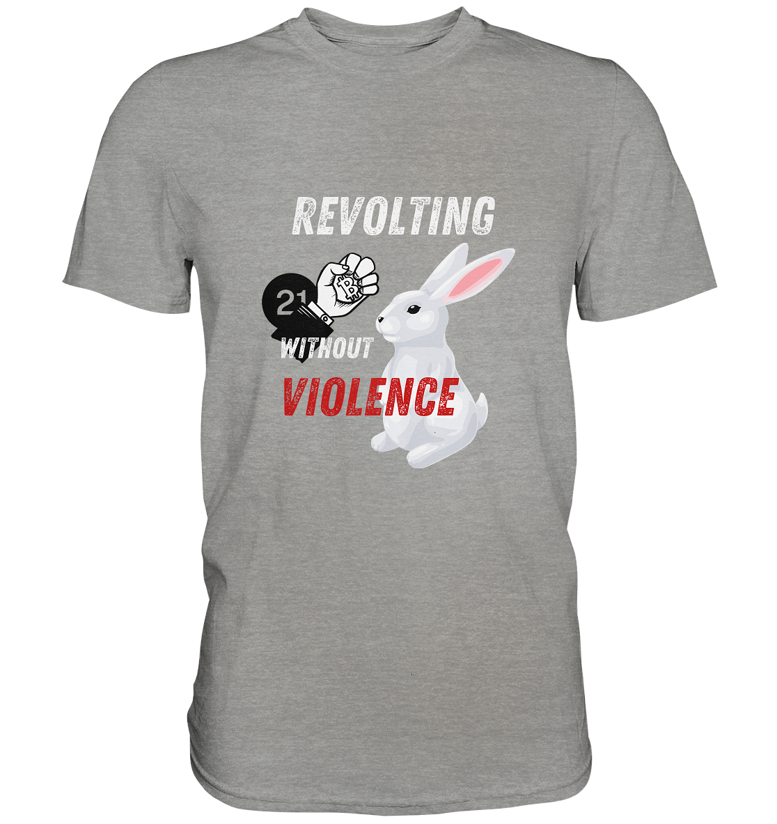 REVOLTING WITHOUT VIOLENCE - LADIES COLLECTION 21% automat. Rabatt bis zum Halving 2024  - Premium Shirt