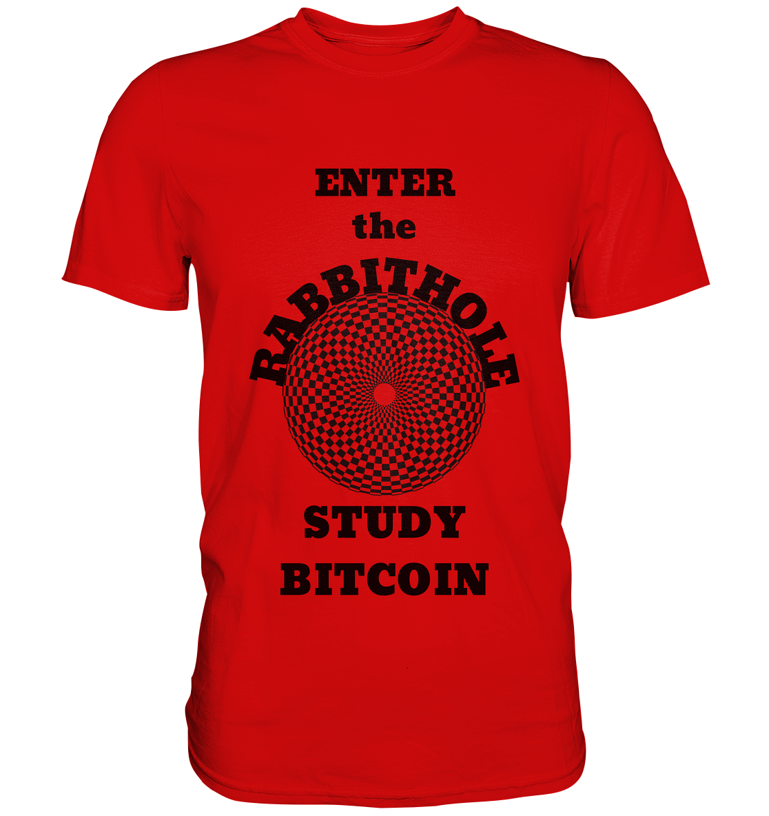 ENTER the RABBITHOLE - STUDY BITCOIN # Ladies Collection 21% Rabatt bis zum Halving 2024  - Premium Shirt