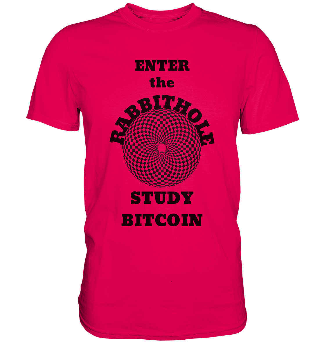 ENTER the RABBITHOLE - STUDY BITCOIN - Premium Shirt