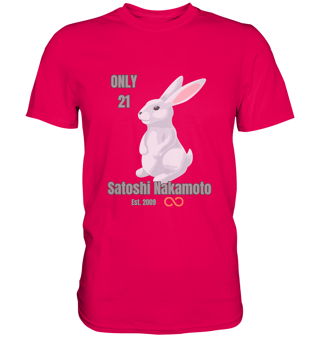 SATOSHI NAKAMOTO Est. 2009 (unendlich) ONLY 21- LADIES COLLECTION 21% automat. Rabatt bis zum Halving 2024  - Premium Shirt