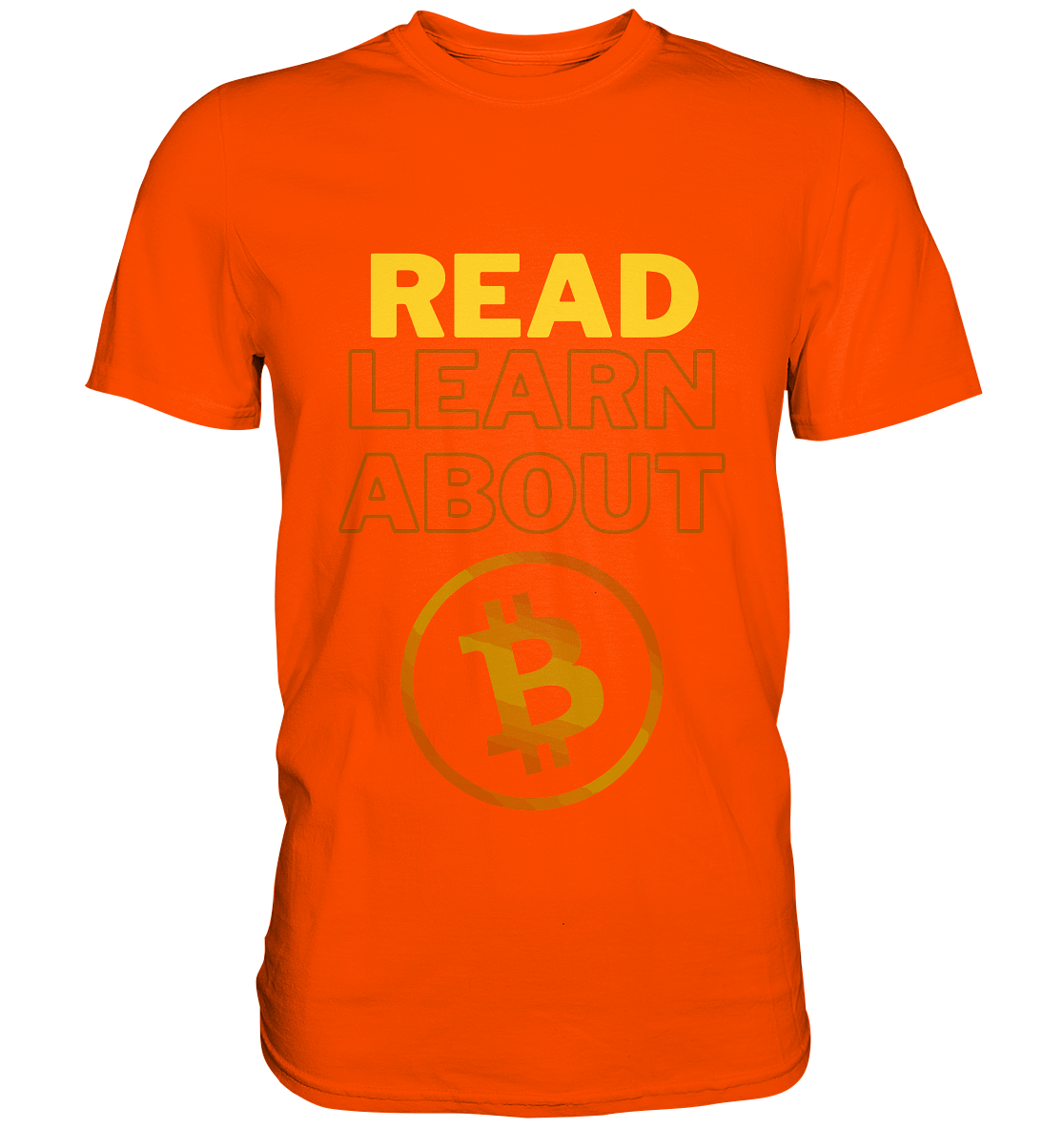 READ - LEARN ABOUT - BTC-Symbol - Premium Shirt