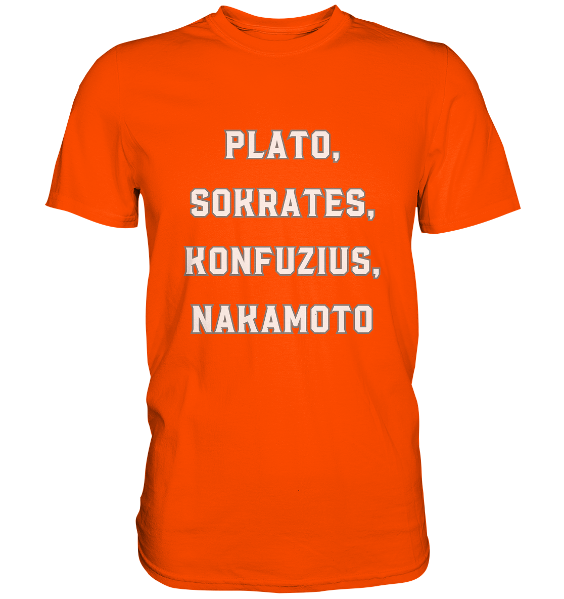 PLATO, SOKRATES, KONFUZIUS, NAKAMOTO - Ladies Collection - Premium Shirt