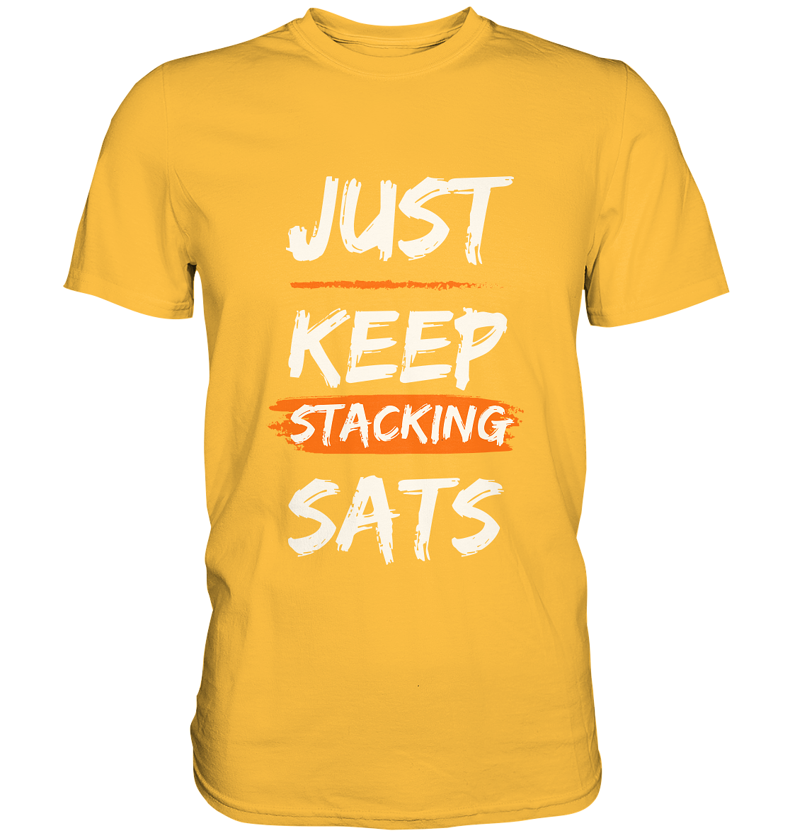 JUST KEEP STACKING SATS - LADIES COLLECTION 21% automat. Rabatt bis zum Halving 2024   - Premium Shirt