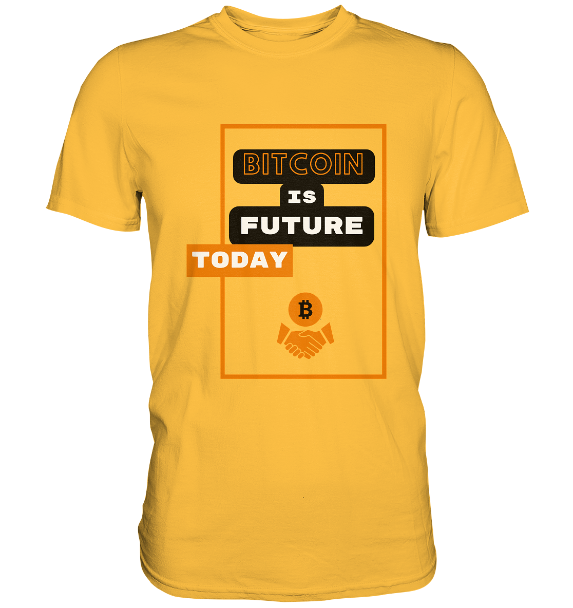 BITCOIN IS FUTURE TODAY - Var. black "B" - Premium Shirt