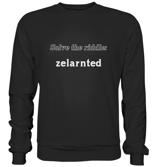 SOLVE THE RIDDLE - zelarnted - Premium Sweatshirt