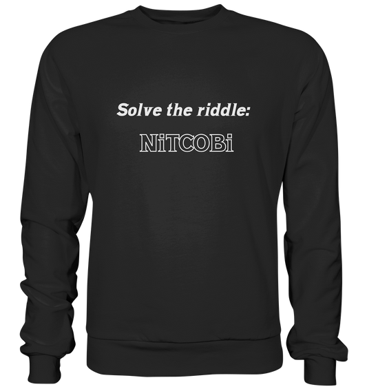 SOLVE THE RIDDLE - NiTCOBi - Premium Sweatshirt