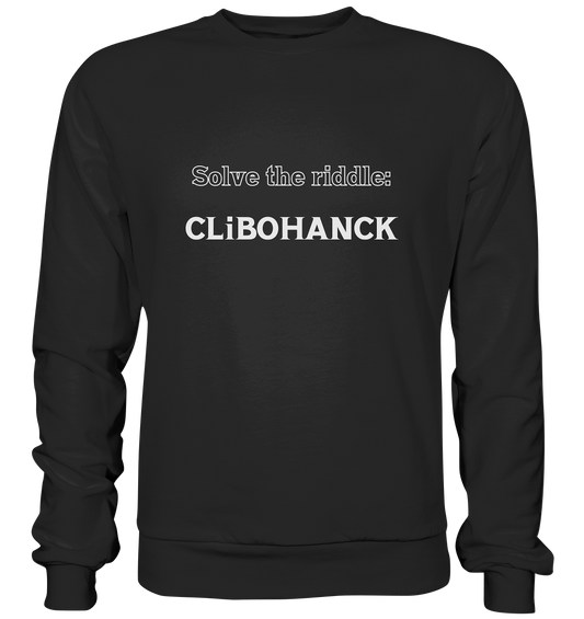 SOLVE THE RIDDLE - CLiBOHANCK - Premium Sweatshirt