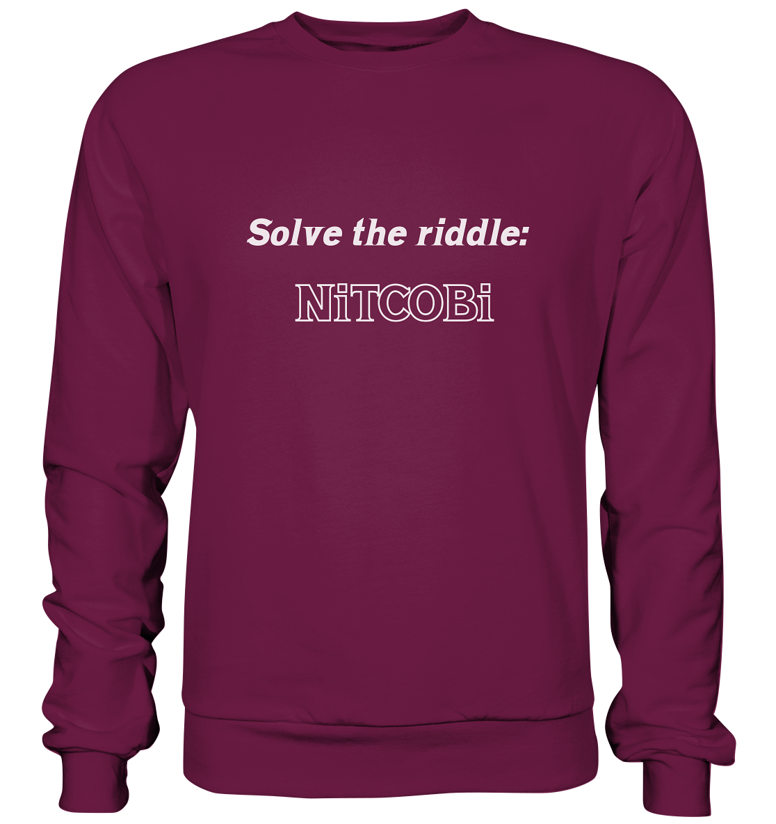 SOLVE THE RIDDLE - NiTCOBi - Premium Sweatshirt