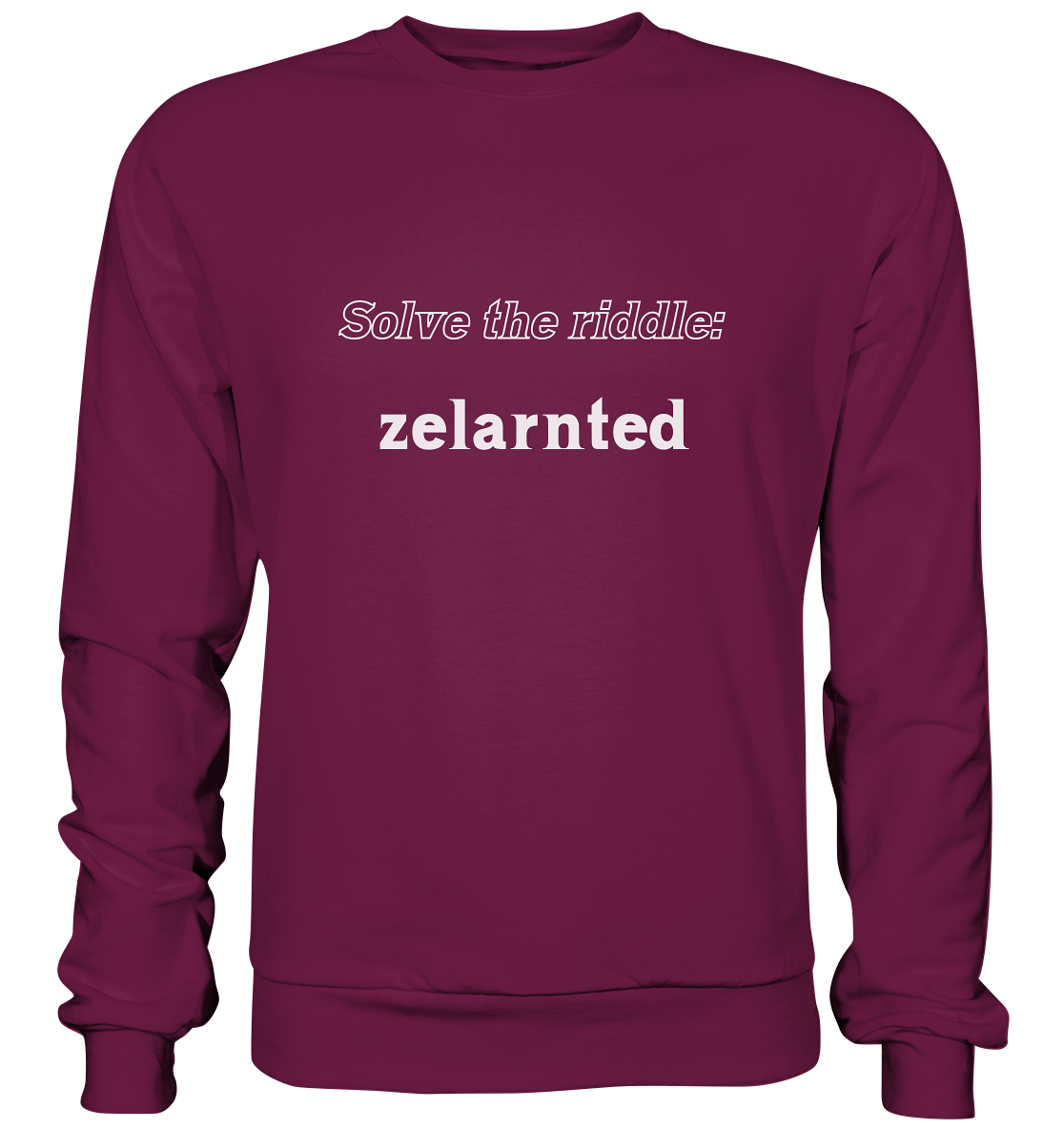 SOLVE THE RIDDLE - zelarnted - Premium Sweatshirt