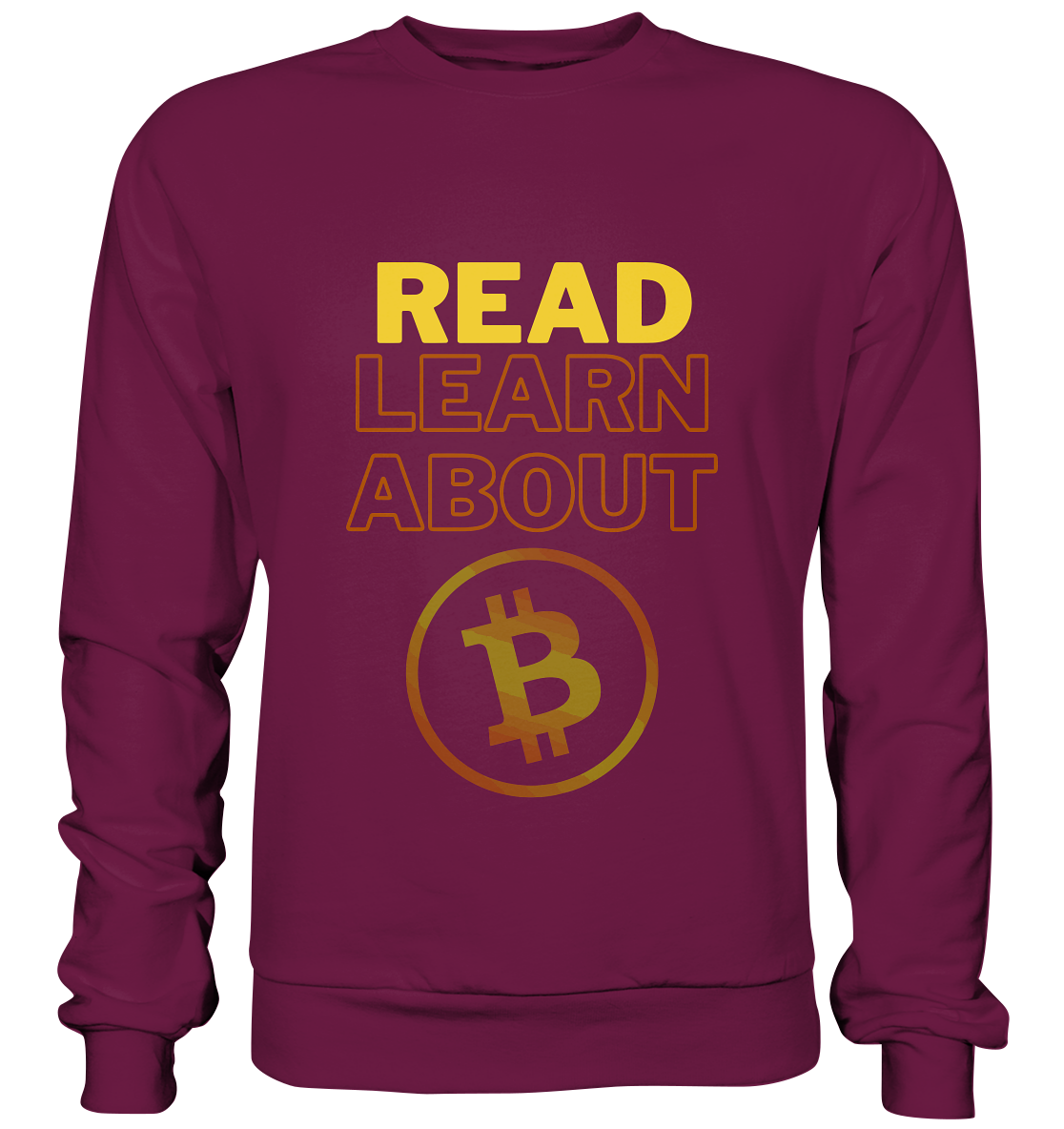 READ - LEARN ABOUT - BTC-Symbol - Premium Sweatshirt