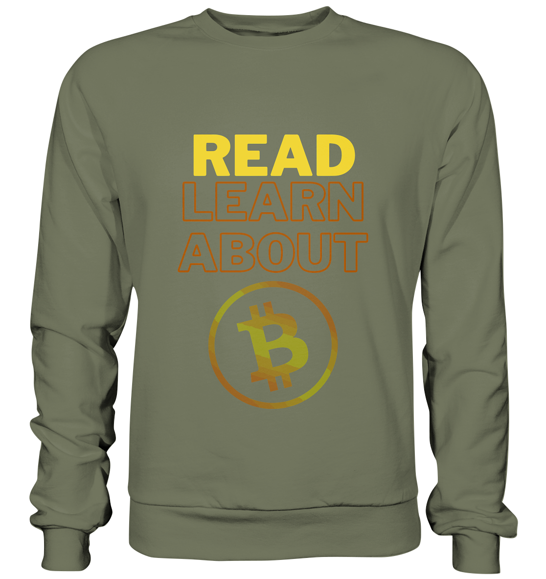 READ - LEARN ABOUT - BTC-Symbol - Premium Sweatshirt