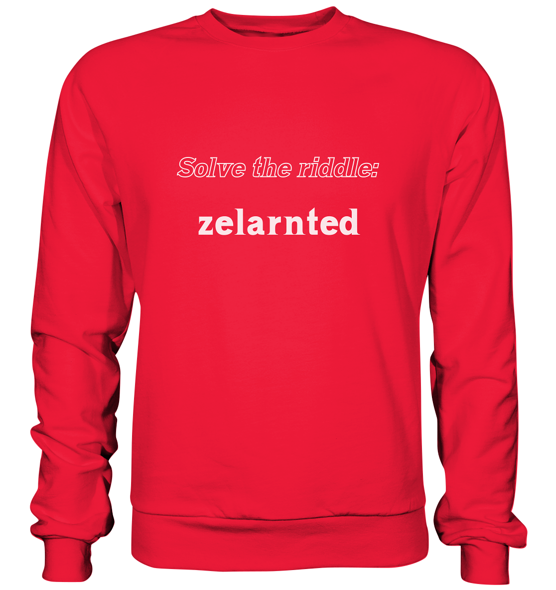 SOLVE THE RIDDLE - zelarnted - Premium Sweatshirt