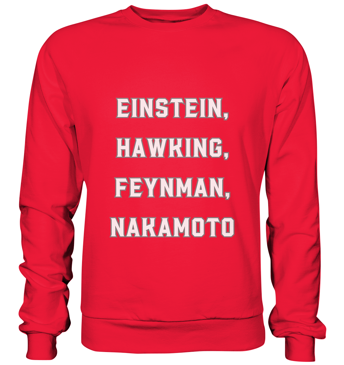 EINSTEIN, HAWKING, FEYNMAN, NAKAMOTO - Premium Sweatshirt