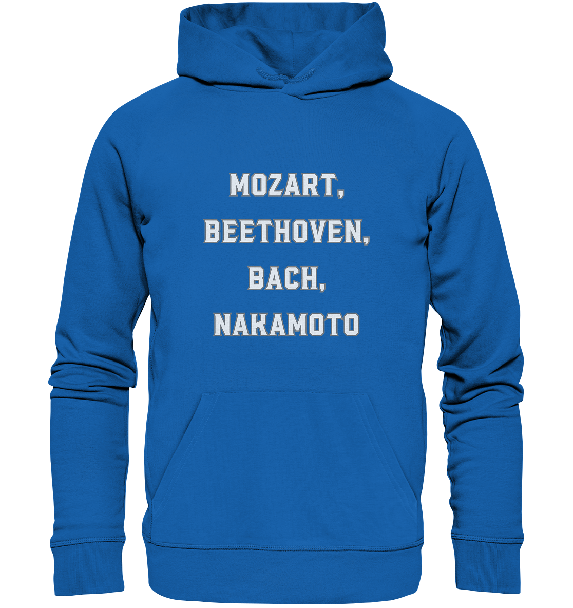 MOZART, BEETHOVEN, BACH, NAKAMOTO  - Premium Unisex Hoodie