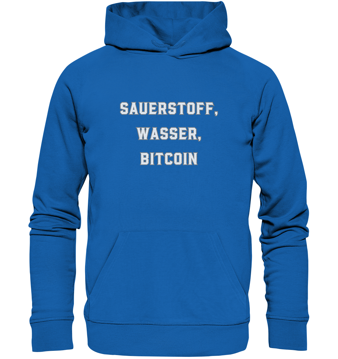 Sauerstoff, Wasser, Bitcoin - Premium Unisex Hoodie