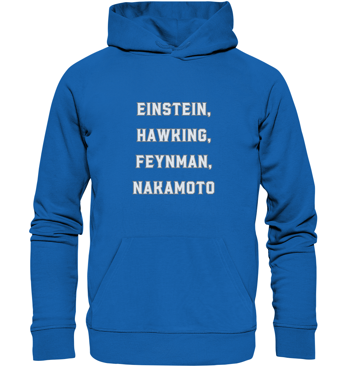 EINSTEIN, HAWKING, FEYNMAN, NAKAMOTO - Premium Unisex Hoodie