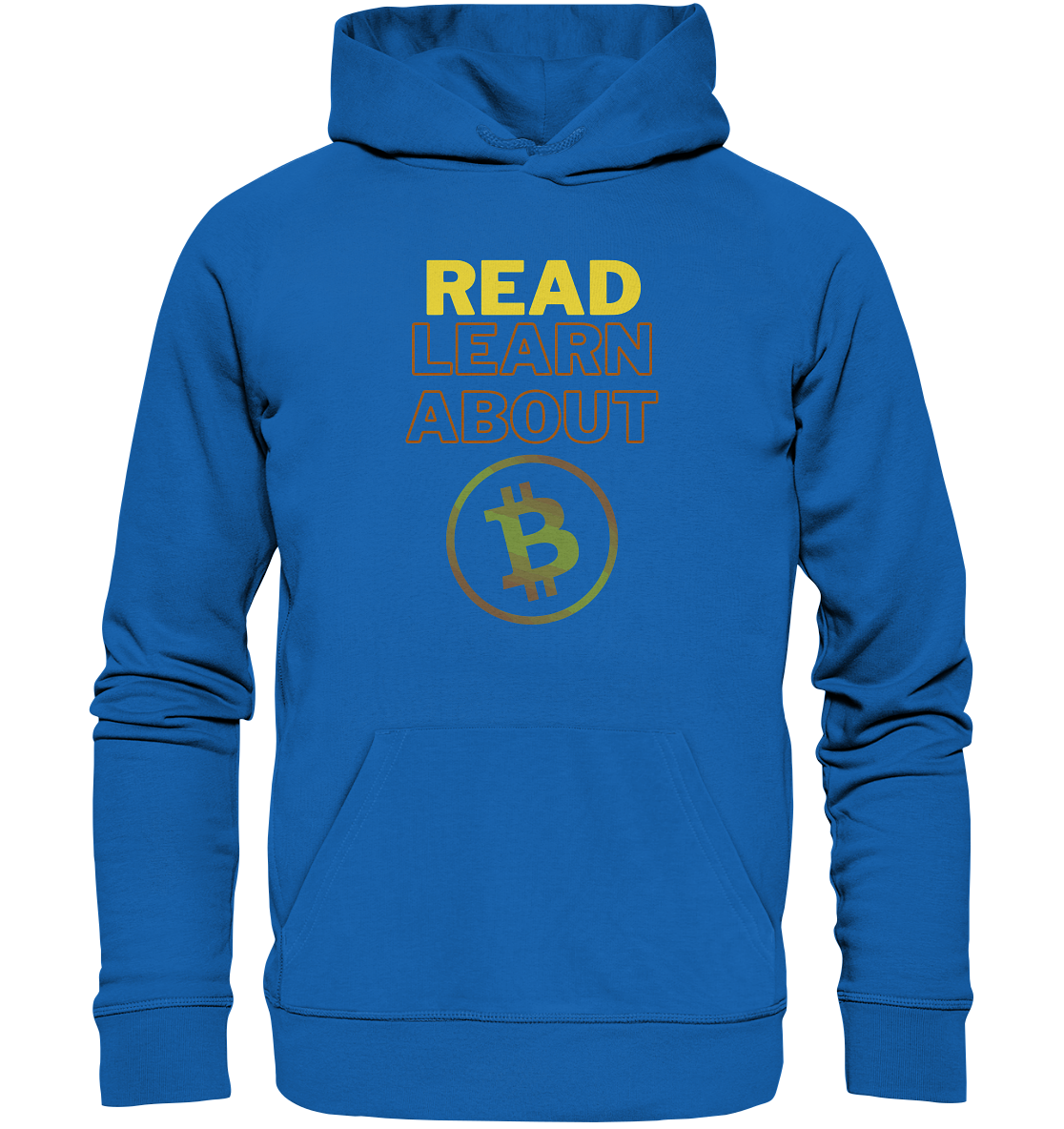 READ - LEARN ABOUT - BTC-Symbol - Premium Unisex Hoodie