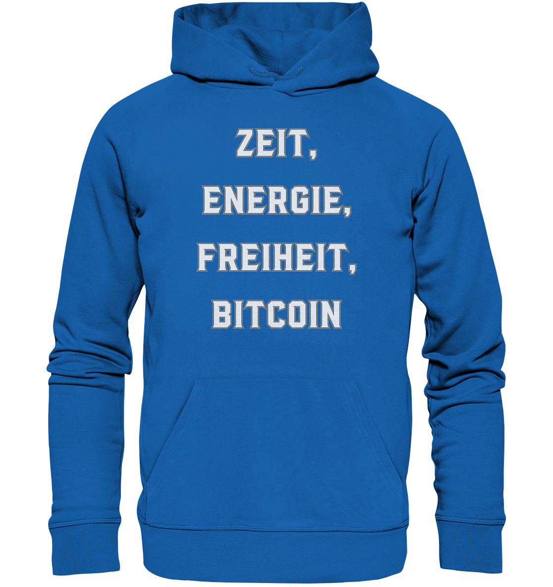 ZEIT, ENERGIE, FREIHEIT, BITCOIN - Premium Unisex Hoodie