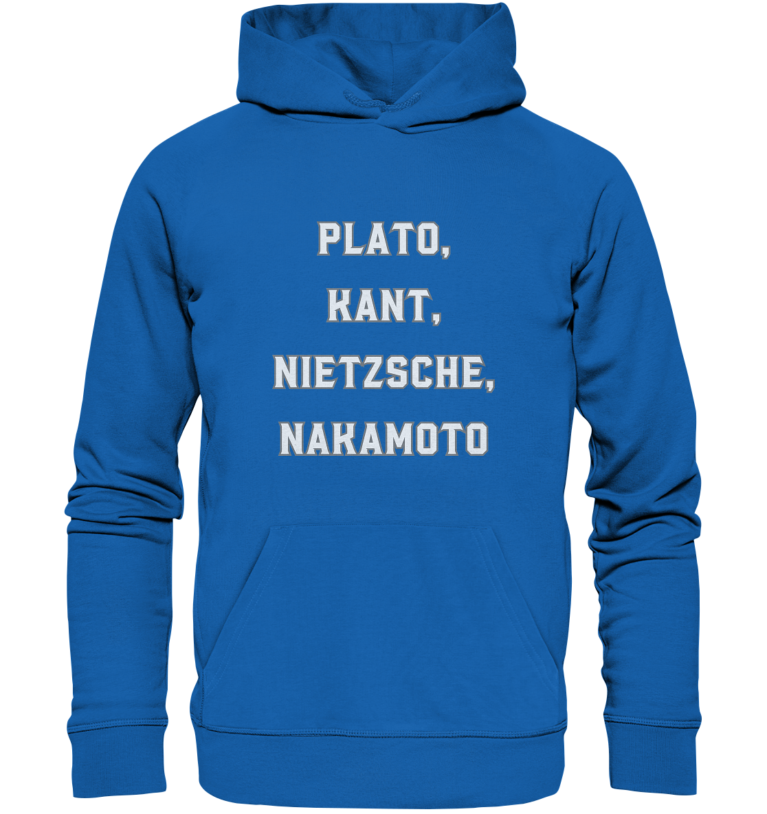 PLATO, KANT, NIETZSCHE, NAKANOTO - Premium Unisex Hoodie