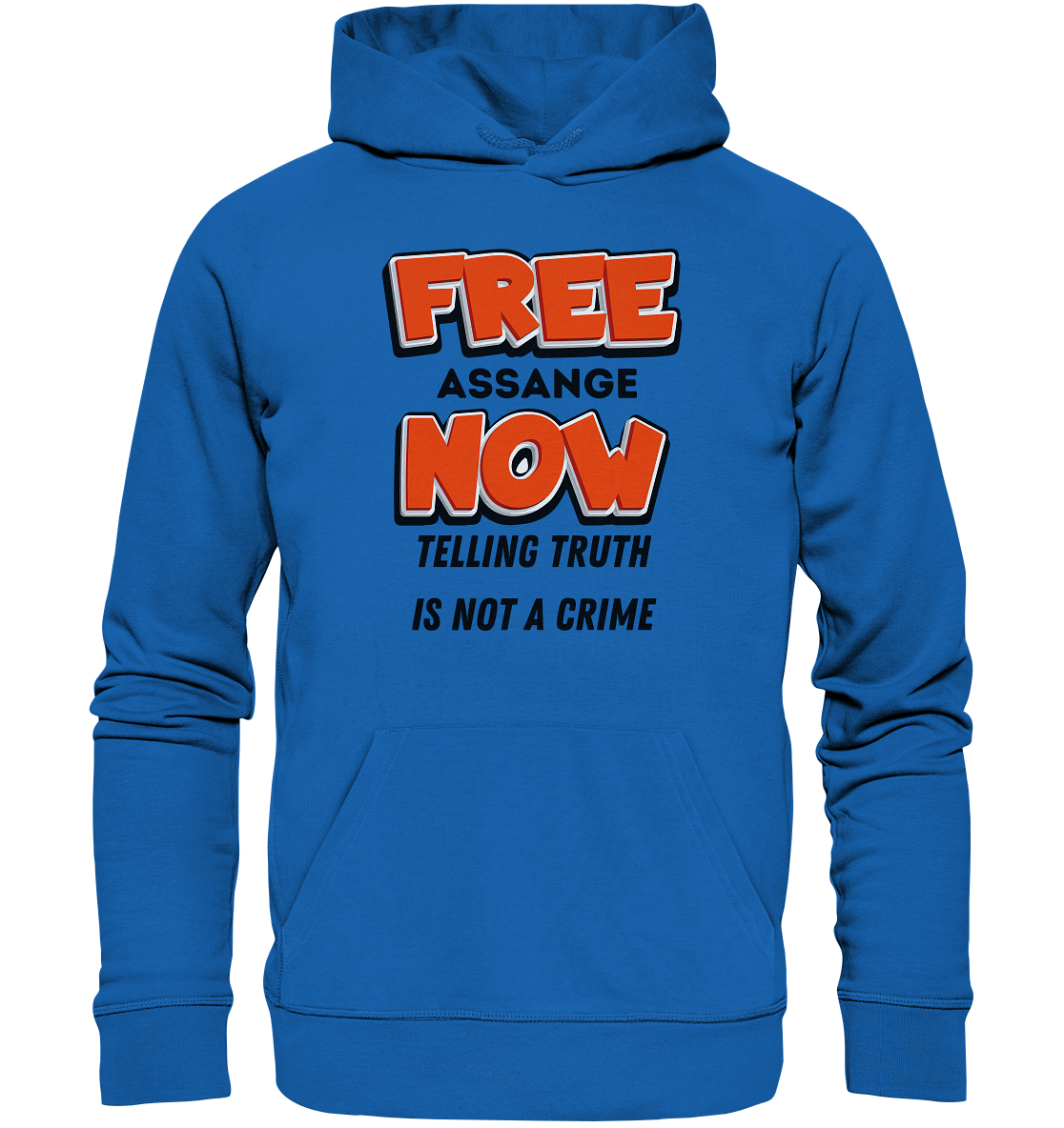 FREE ASSANGE NOW - TELLING TRUTH IS NOT A CRIME - Premium Unisex Hoodie