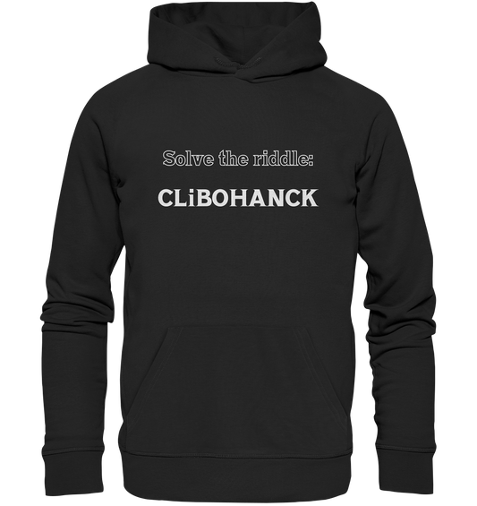 SOLVE THE RIDDLE - CLiBOHANCK - Premium Unisex Hoodie