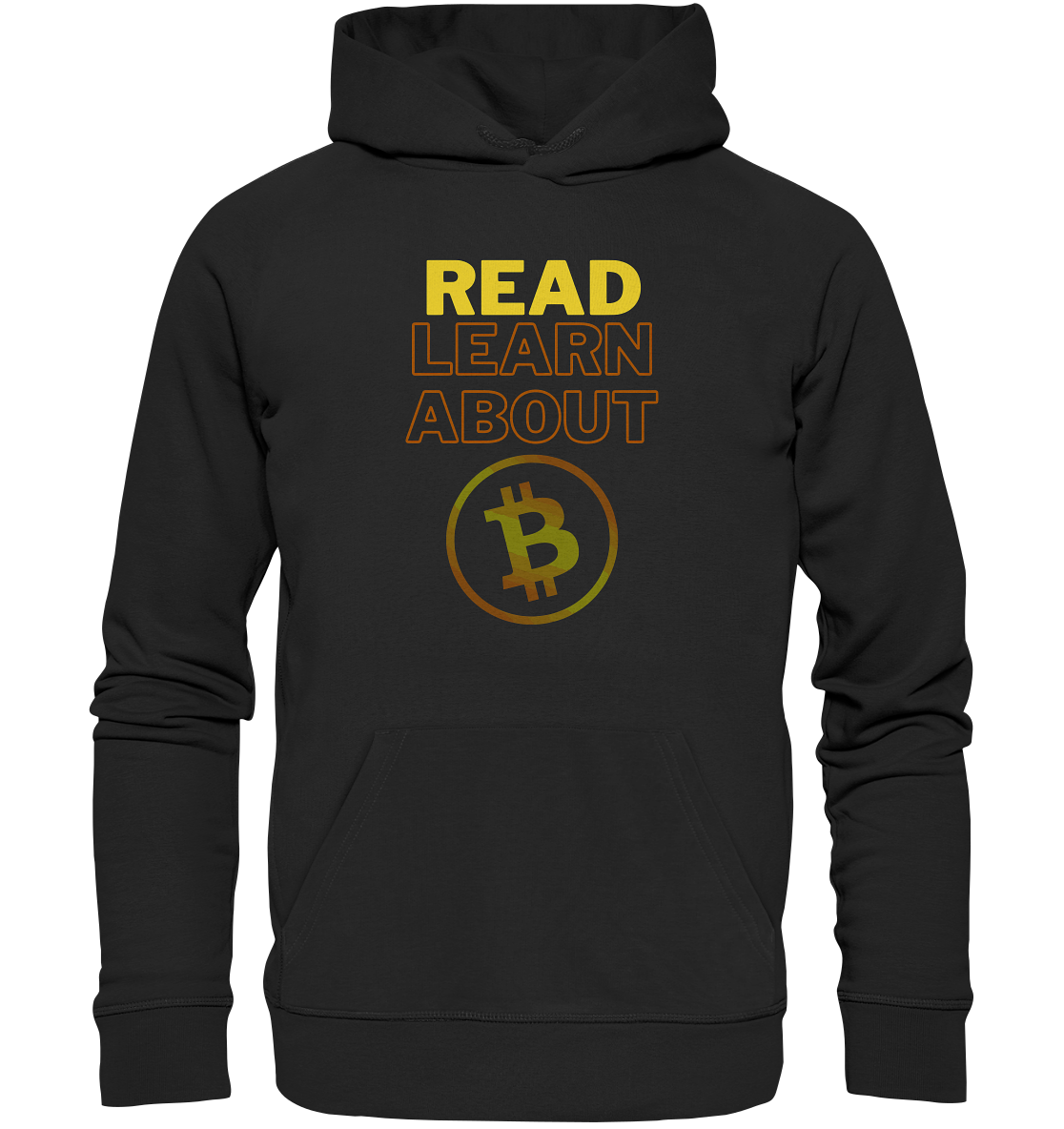 READ - LEARN ABOUT - BTC-Symbol - Premium Unisex Hoodie