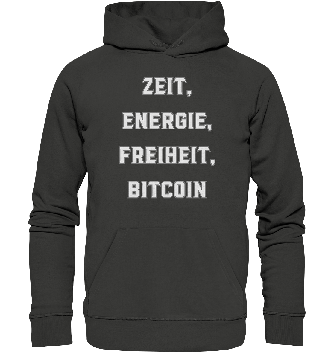 ZEIT, ENERGIE, FREIHEIT, BITCOIN - Premium Unisex Hoodie