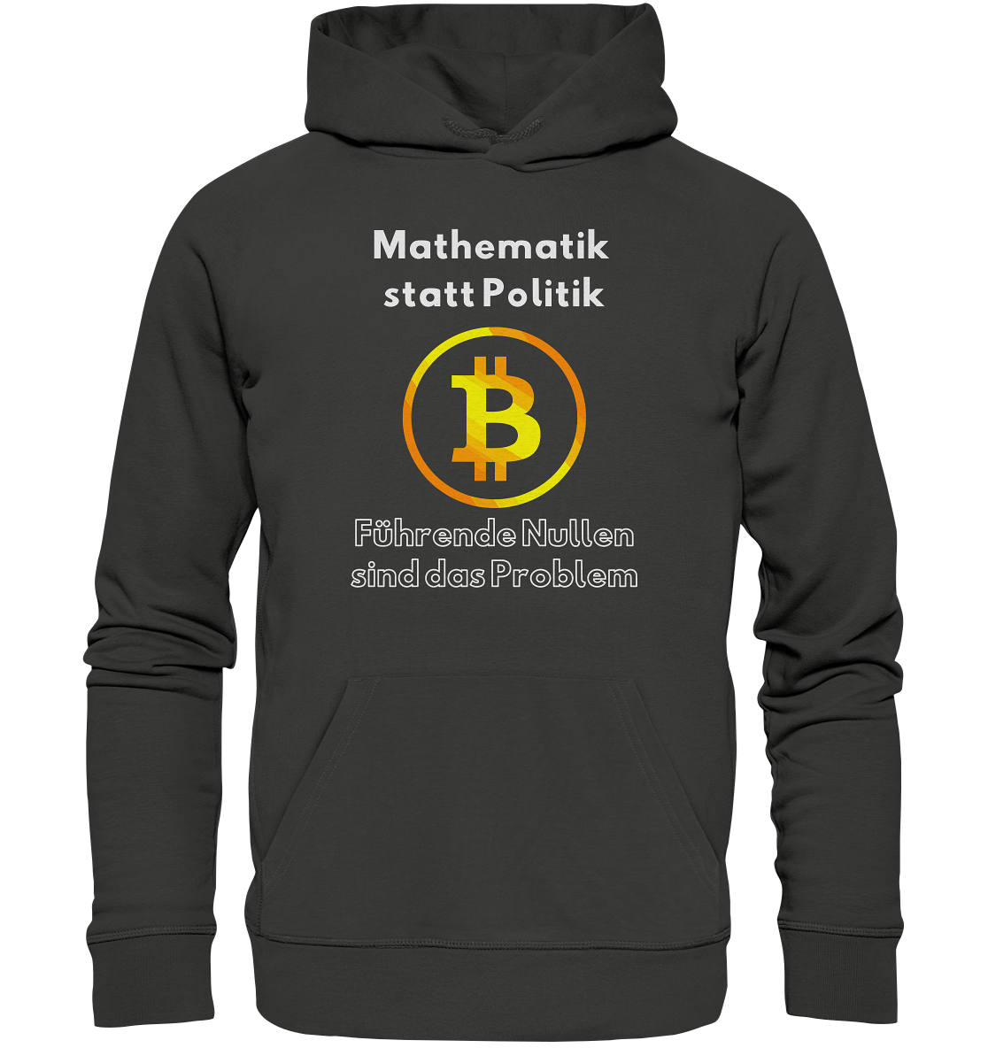 Mathematik statt Politik - führende Nullen sind (überall) das Problem ;-) Variante: unten offene Schrift - Premium Unisex Hoodie