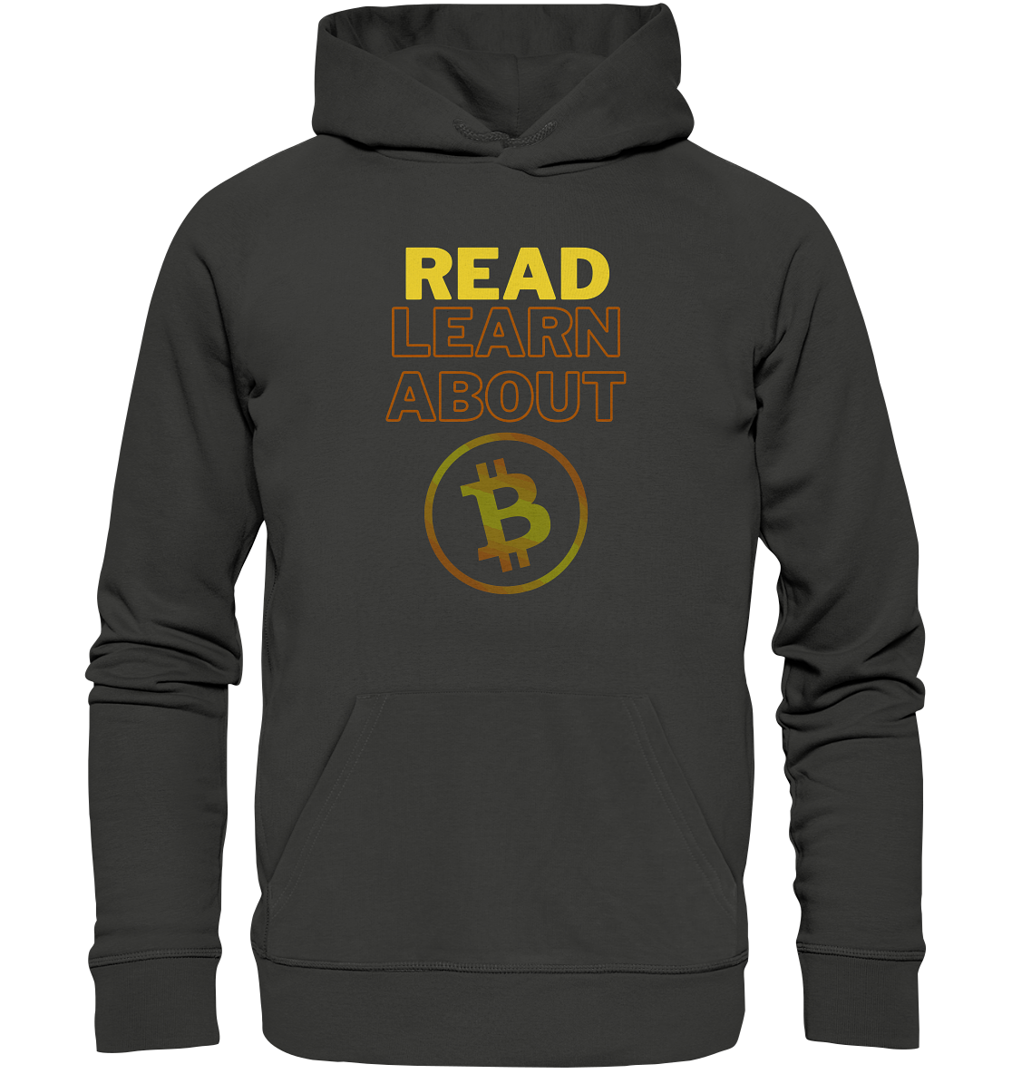 READ - LEARN ABOUT - BTC-Symbol - Premium Unisex Hoodie