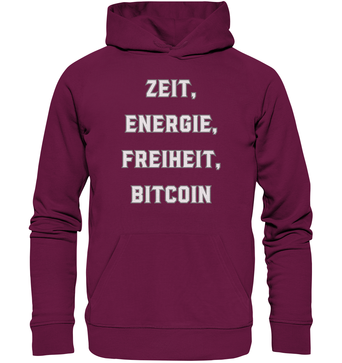 ZEIT, ENERGIE, FREIHEIT, BITCOIN - Premium Unisex Hoodie