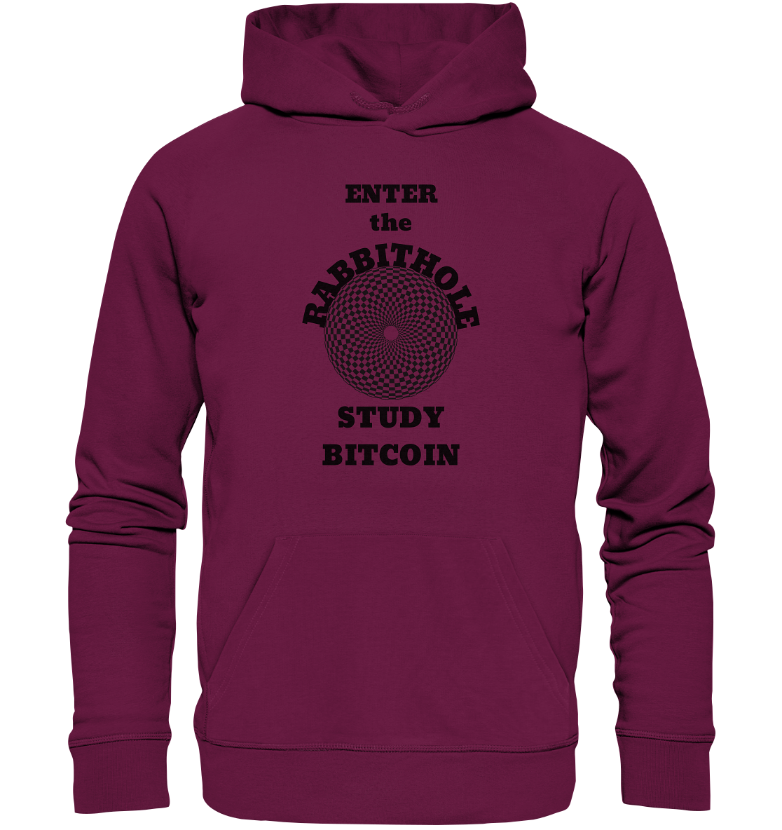 ENTER the RABBITHOLE - STUDY BITCOIN - Premium Unisex Hoodie