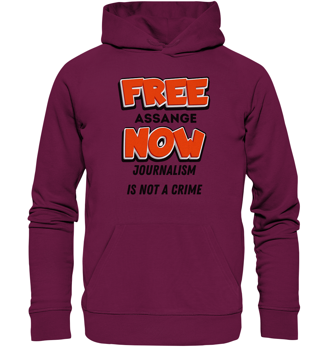 FREE ASSANGE NOW - JOURNALISM IS NOT A CRIME - Premium Unisex Hoodie