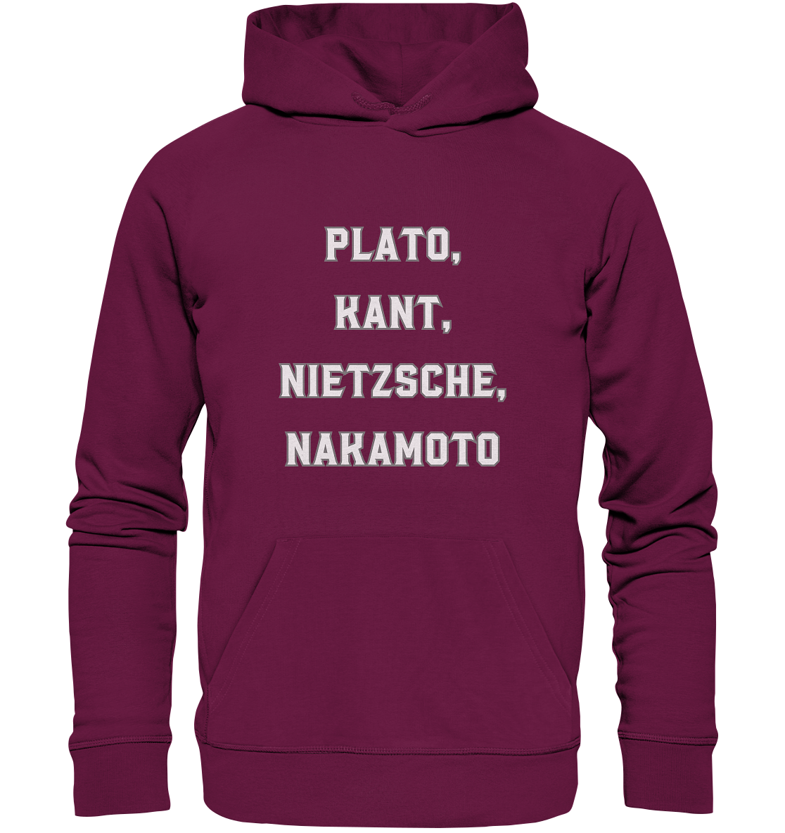 PLATO, KANT, NIETZSCHE, NAKANOTO - Premium Unisex Hoodie