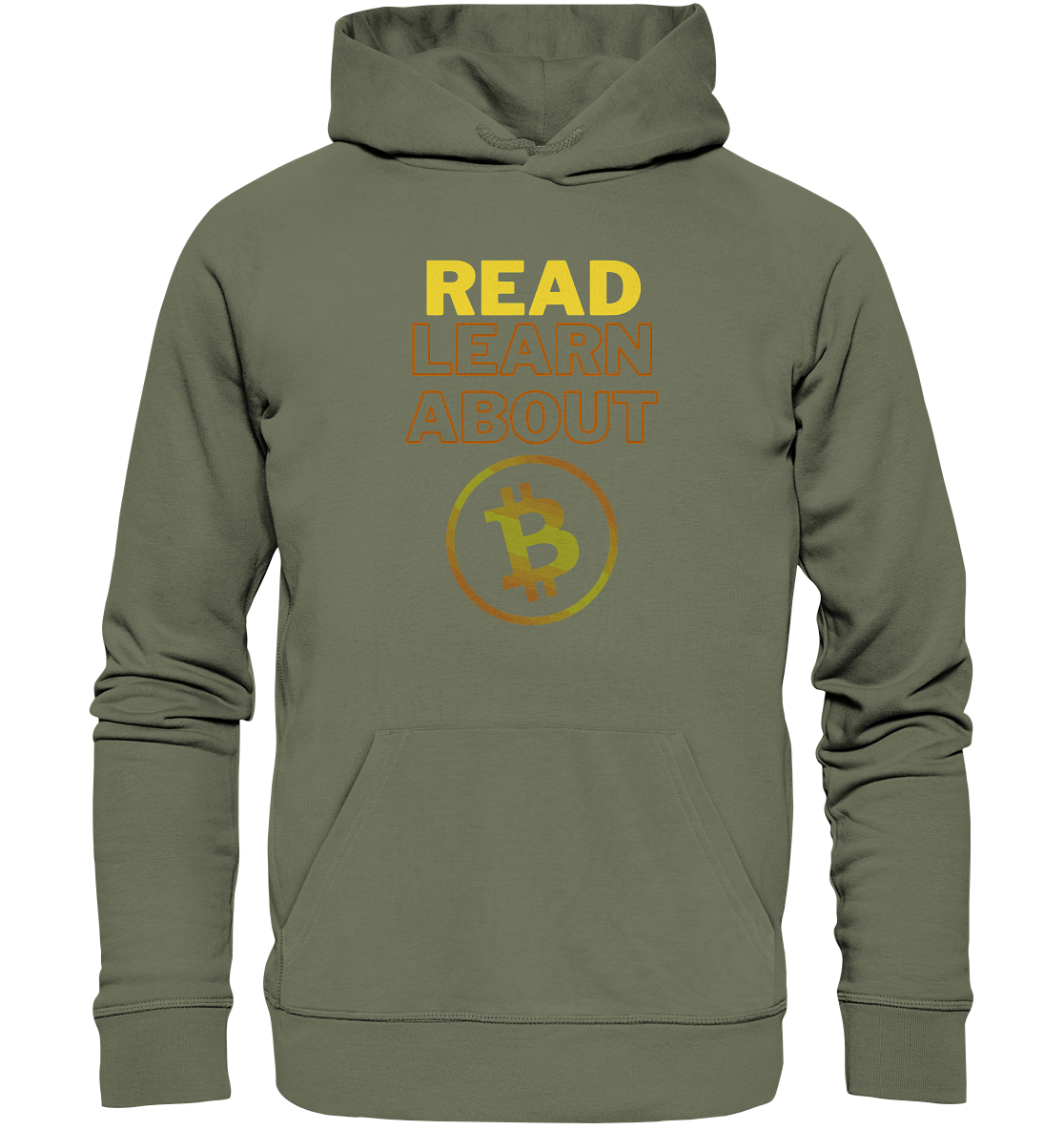 READ - LEARN ABOUT - BTC-Symbol - Premium Unisex Hoodie