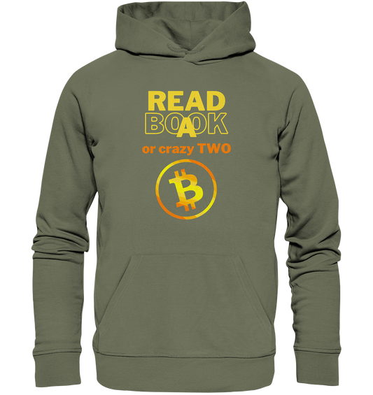 READ A BOOK or CRAZY TWO - (Variante crazy in orange) - Premium Unisex Hoodie